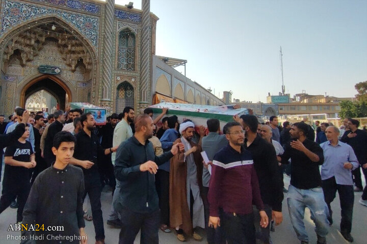 Photos: Funeral ceremony for 8 martyrs of Zionist aggression held in Qom - 2