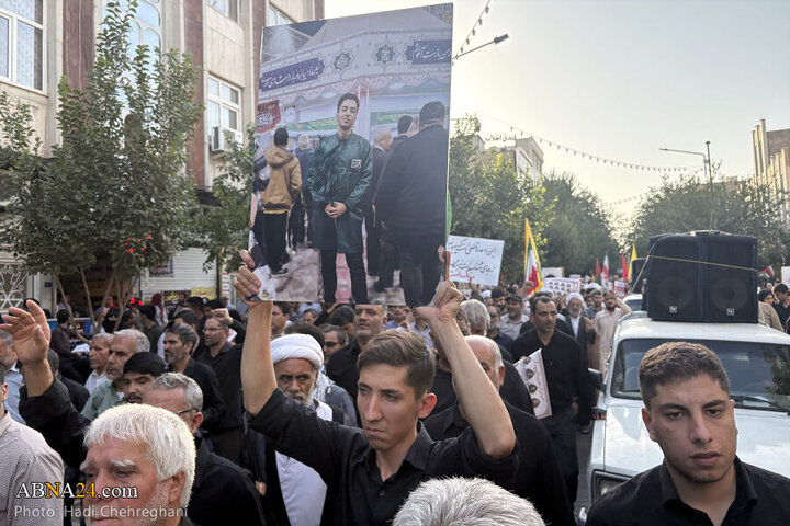Photos: Funeral ceremony for 8 martyrs of Zionist aggression held in Qom - 2