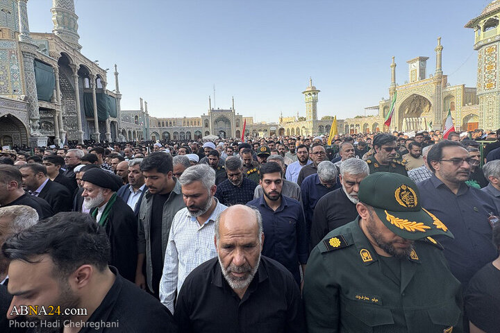 Photos: Funeral ceremony for 8 martyrs of Zionist aggression held in Qom - 2