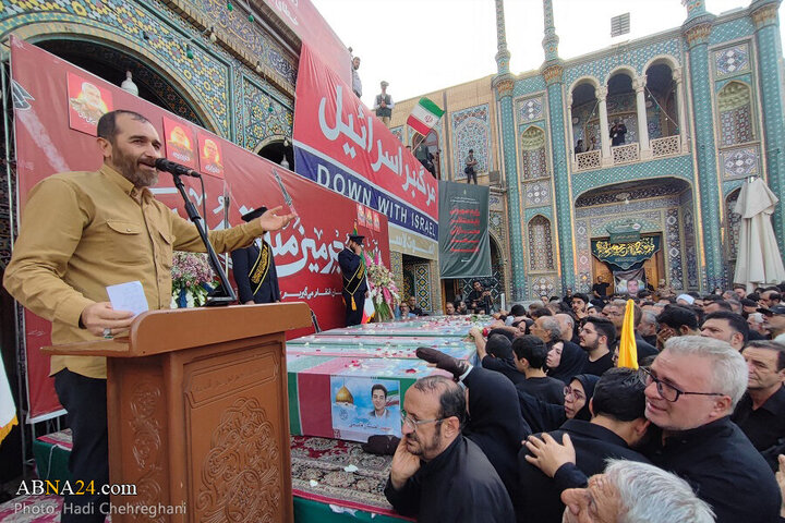 Photos: Funeral ceremony for 8 martyrs of Zionist aggression held in Qom - 2
