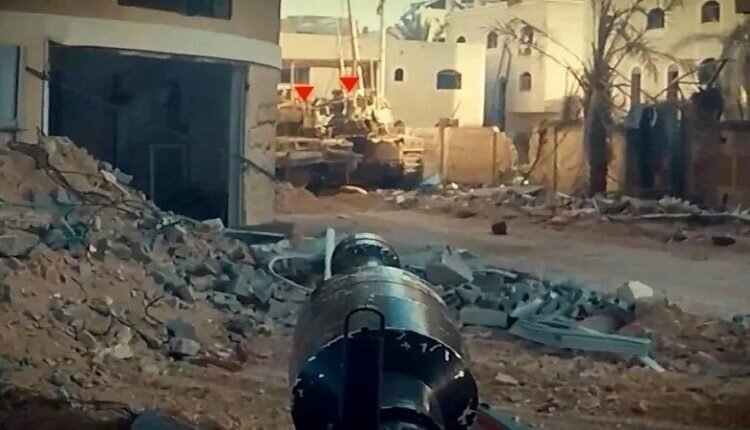 Al-quds brigades heavy attacks Israeli forces near Khan Uunis