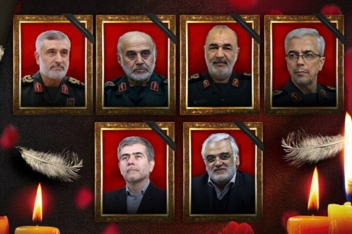 پیکر مطهر فرماندهان شهید تجاوز وحشیانه رژیم صهیونیستی در روز شنبه تشییع می‌شود