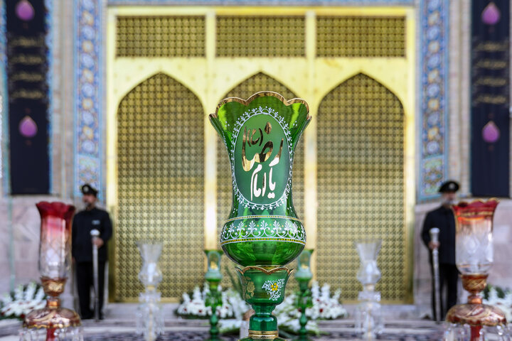 گزارش تصویری | آیین اذن عزای ماه محرم در حرم مطهر رضوی