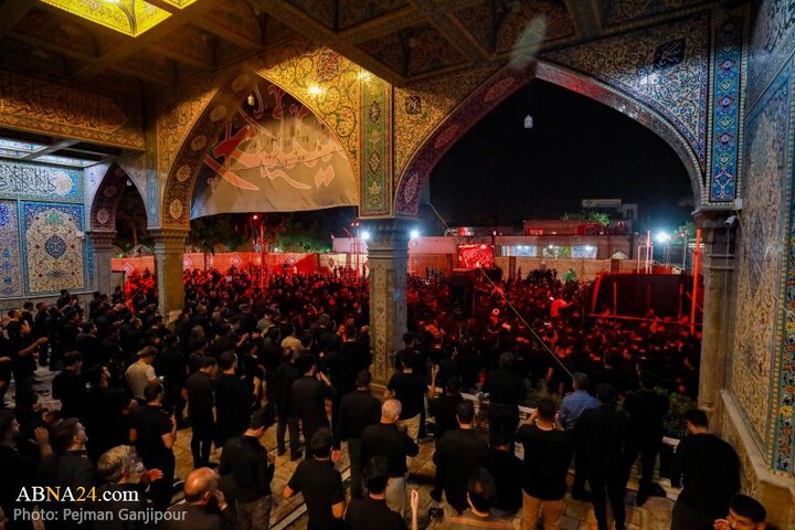 گزارش تصویری |  مراسم عزاداری دهه اول محرم در هیئت فدائیان حسین(ع)