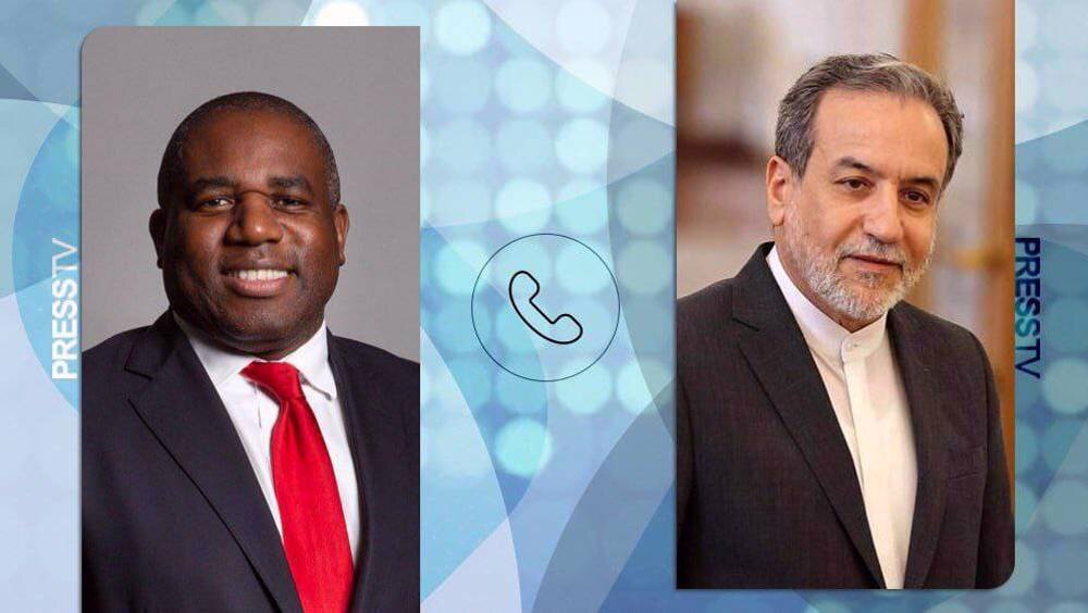 Araghchi and UK FM discuss Israeli-US aggression and ceasefire