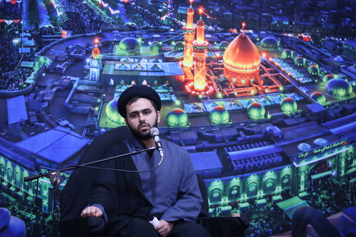 تصاویر| عزادری شب سوم محرم در حرم مطهر سیدعلاالدین حسین(ع)