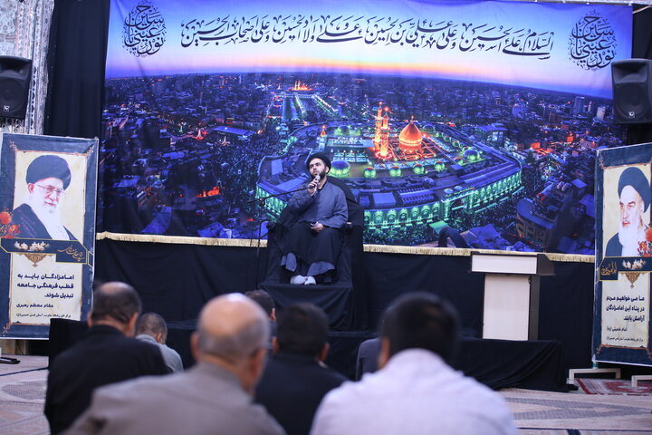 تصاویر| عزادری شب سوم محرم در حرم مطهر سیدعلاالدین حسین(ع)