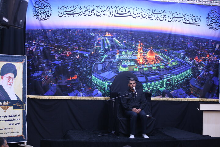تصاویر| عزادری شب سوم محرم در حرم مطهر سیدعلاالدین حسین(ع)