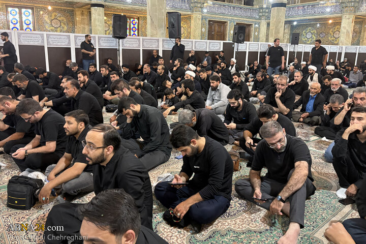 مراسم عزاداری هیئت کف العباس شهر قم
