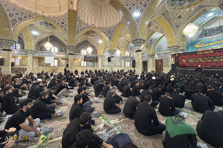 مراسم عزاداری هیئت کف العباس شهر قم