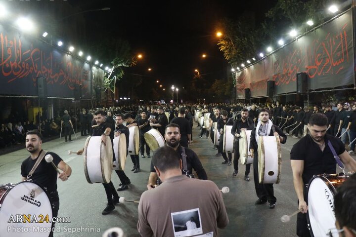 سومین شب محرم در دسته عزاداری علی اصغر(ع) شهر تبریز