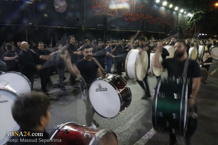 سومین شب محرم در دسته عزاداری علی اصغر(ع) شهر تبریز