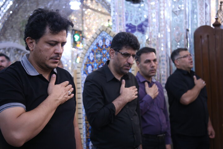 تصاویر| عزاداری شب چهارم محرم در حرم مطهر سیدعلاالدین حسین(ع)