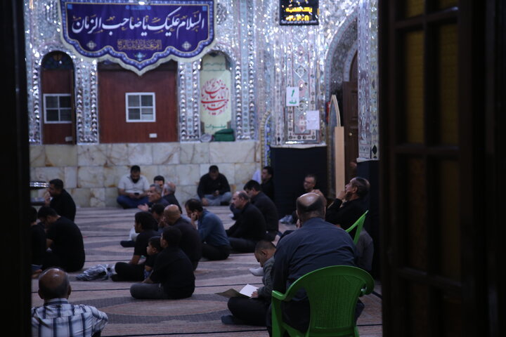 تصاویر| عزاداری شب چهارم محرم در حرم مطهر سیدعلاالدین حسین(ع)
