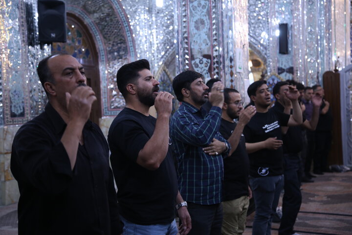تصاویر| عزاداری شب چهارم محرم در حرم مطهر سیدعلاالدین حسین(ع)