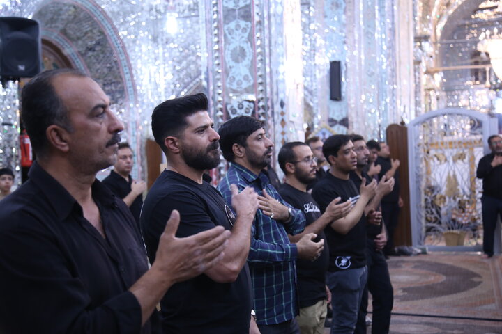 تصاویر| عزاداری شب چهارم محرم در حرم مطهر سیدعلاالدین حسین(ع)