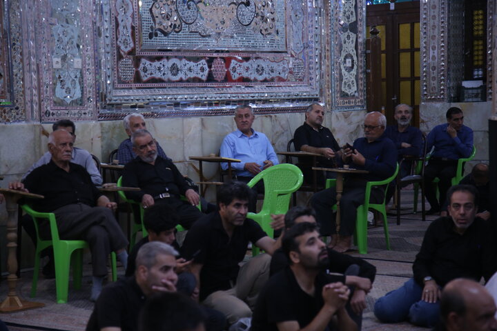 تصاویر| عزاداری شب چهارم محرم در حرم مطهر سیدعلاالدین حسین(ع)