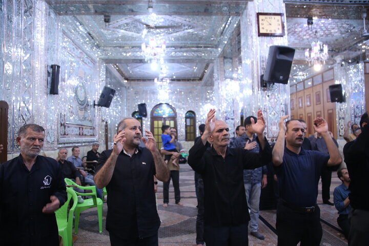 تصاویر| عزاداری شب چهارم محرم در حرم مطهر سیدعلاالدین حسین(ع)