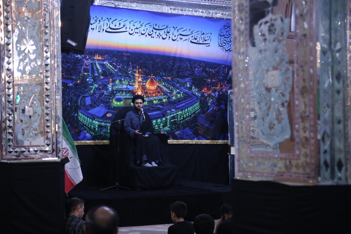 تصاویر| عزاداری شب چهارم محرم در حرم مطهر سیدعلاالدین حسین(ع)