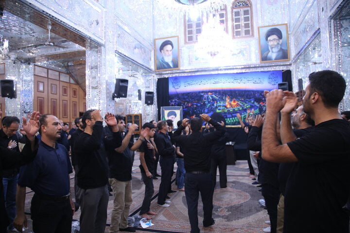 تصاویر| عزاداری شب چهارم محرم در حرم مطهر سیدعلاالدین حسین(ع)