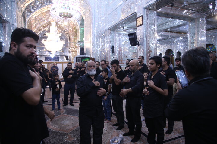 تصاویر| عزاداری شب چهارم محرم در حرم مطهر سیدعلاالدین حسین(ع)