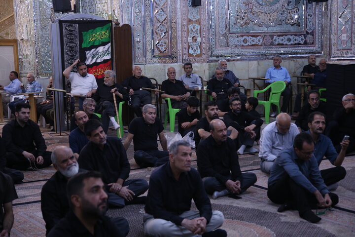 تصاویر| عزاداری شب چهارم محرم در حرم مطهر سیدعلاالدین حسین(ع)