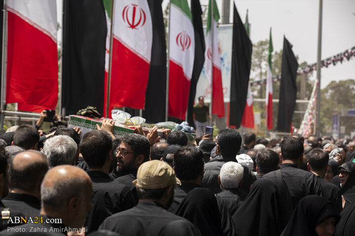مراسم تشییع شهیدان ربانی و محقق در تهران