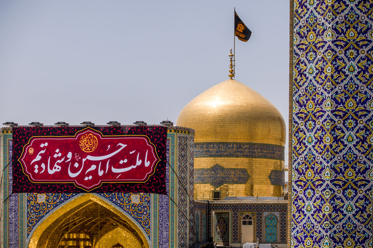 ویدیو | وداع با پیکر چهار شهید ایرانی در حرم رضوی
