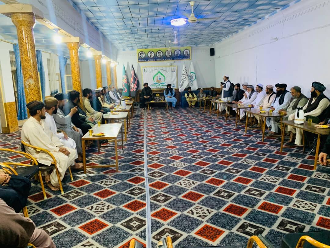 جلسه مسئولین دولتی و نظامی شهرستان گِرِشک افغانستان با بزرگان شیعه