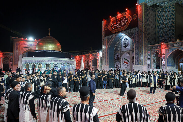 گزارش تصویری | عزاداری هیئات مذهبی چهارمحال و بختیاری در حسینیه حرم
