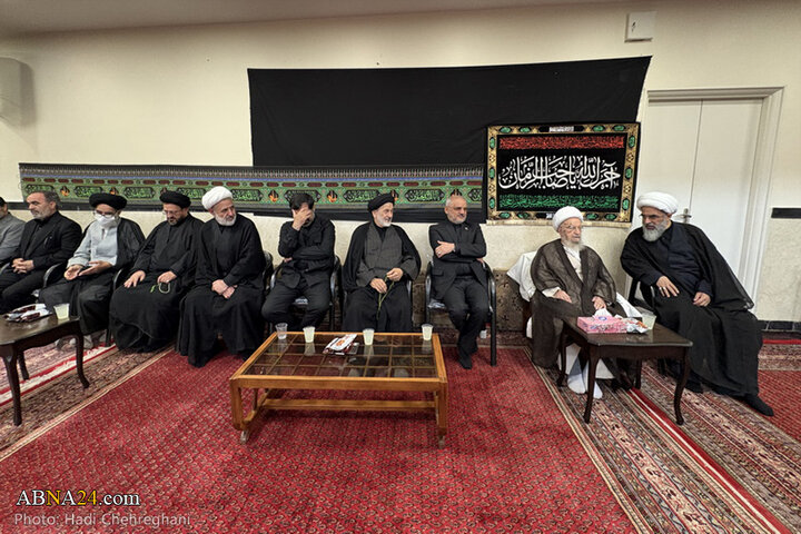 مراسم عزاداری تاسوعای حسینی در بیوت مراجع تقلید در شهر قم