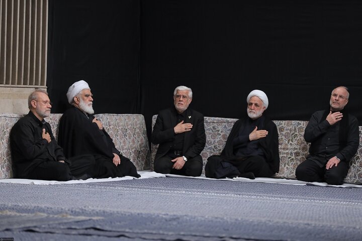 مراسم عزاداری شب عاشورای حسینی با حضور رهبر انقلاب