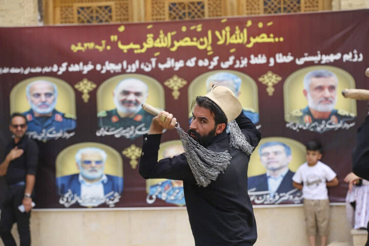 تصاویر| عزاداری هیئات مذهبی شیراز در جوار حرم مطهر سیدعلاالدین حسین(ع)
