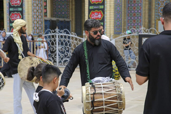 تصاویر| عزاداری هیئات مذهبی شیراز در جوار حرم مطهر سیدعلاالدین حسین(ع)