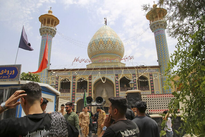 تصاویر| عزاداری هیئات مذهبی شیراز در جوار حرم مطهر سیدعلاالدین حسین(ع)