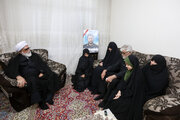 Photos: Custodian of Astan Quds Razavi meets with families of martyrs of Zionist regime's attacks