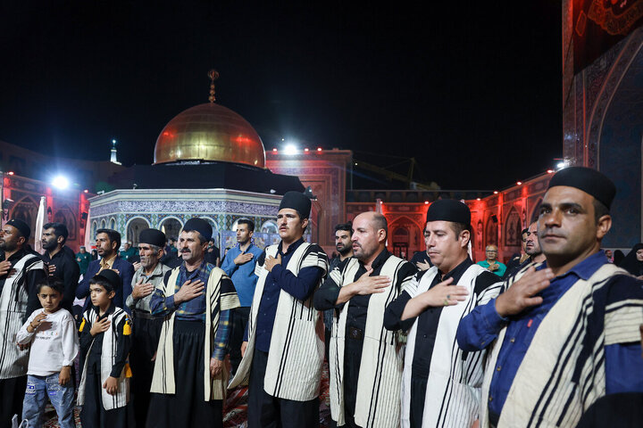 Photos: Traditional Bakhtiari mourning ceremony held at Imam Reza holy shrine