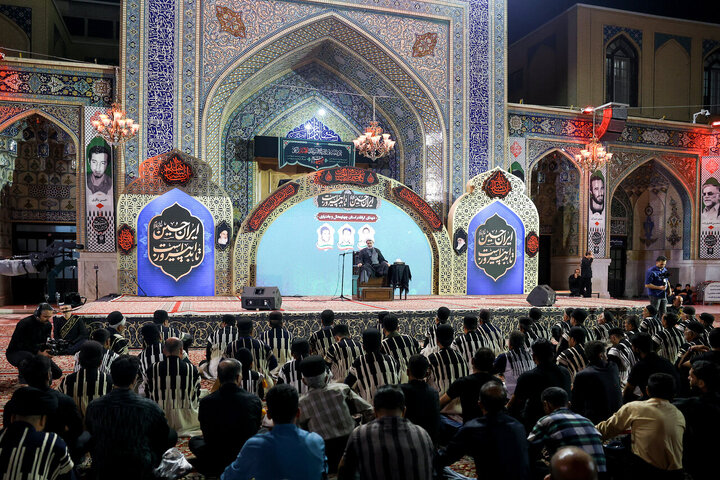Photos: Traditional Bakhtiari mourning ceremony held at Imam Reza holy shrine