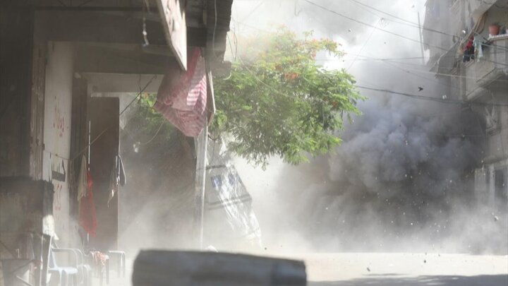 Photos: Brutal bombing of residential building in Gaza
