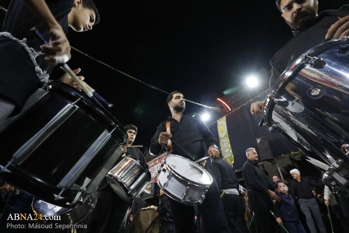 Photos: Ninth night of Muharram mourning ceremony held in Azizabad Maralan neighborhood in Tabriz