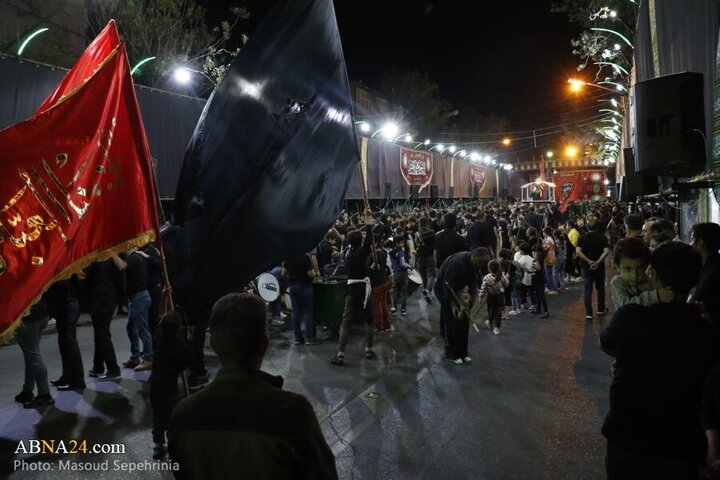 Photos: Ninth night of Muharram mourning ceremony held in Azizabad Maralan neighborhood in Tabriz