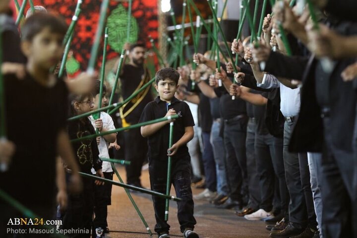 Photos: Ninth night of Muharram mourning ceremony held in Azizabad Maralan neighborhood in Tabriz