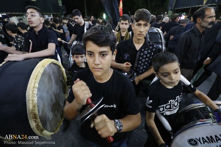 Photos: Ninth night of Muharram mourning ceremony held in Azizabad Maralan neighborhood in Tabriz