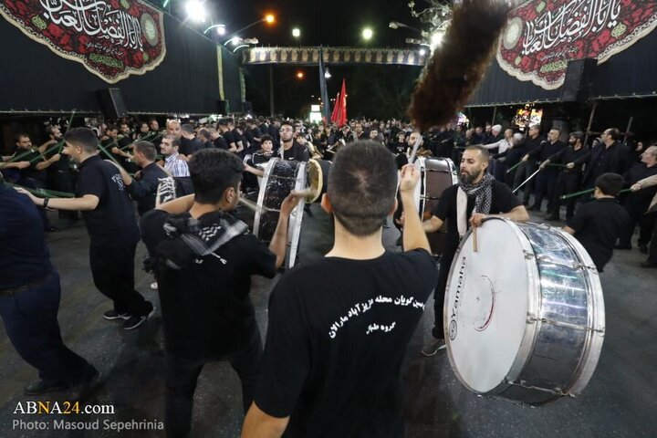 Photos: Ninth night of Muharram mourning ceremony held in Azizabad Maralan neighborhood in Tabriz