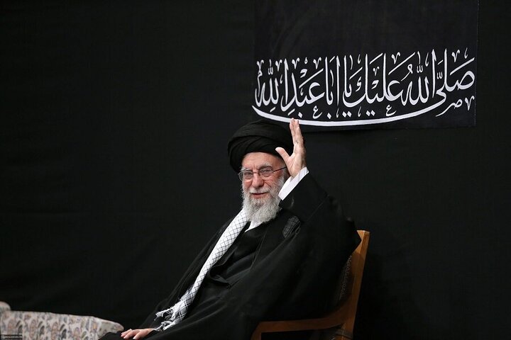 Photos: Mourning ceremony on eve of Ashura held in presence of Imam Khamenei