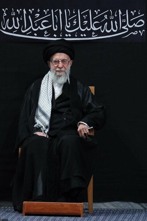 Photos: Mourning ceremony on eve of Ashura held in presence of Imam Khamenei