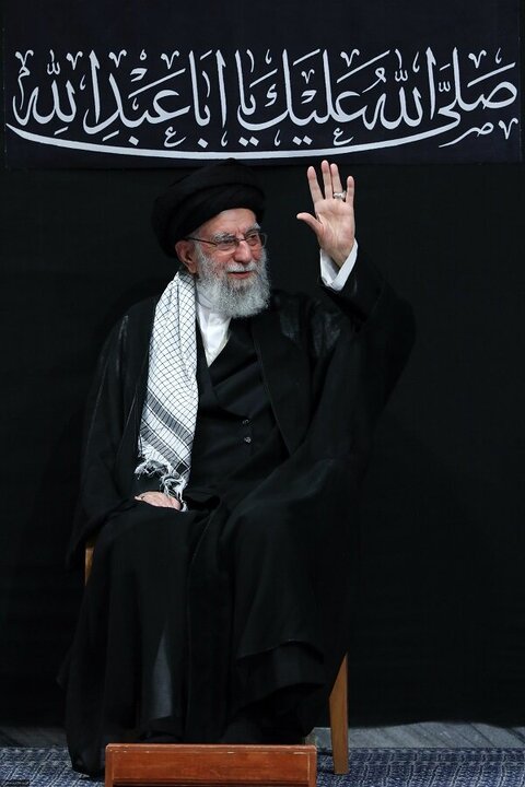 Photos: Mourning ceremony on eve of Ashura held in presence of Imam Khamenei