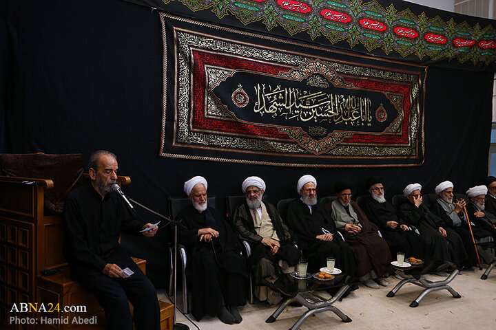 Photos: Ashura mourning ceremony held in presence of Grand Ayatollahs