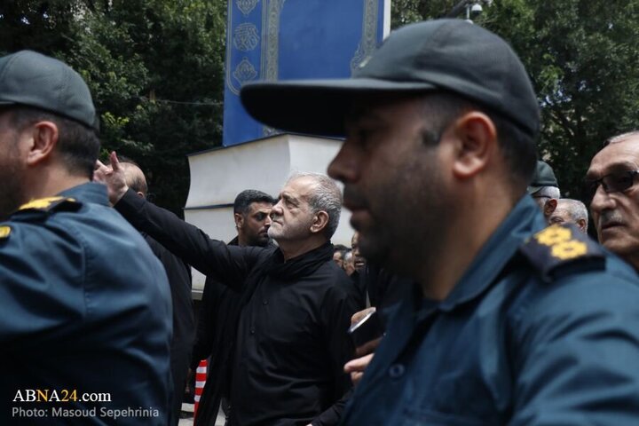 Photos: Gathering of Husseini mourners with presence of President in Tabriz