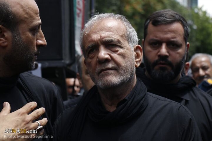 Photos: Gathering of Husseini mourners with presence of President in Tabriz